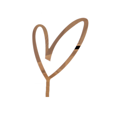 Zápich - srdce, akryl