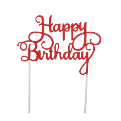 Bélyegző – Boldog születésnapot, piros