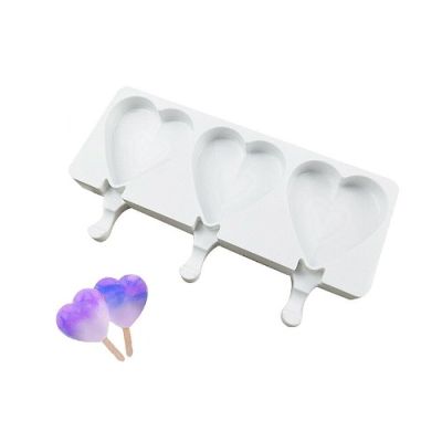 Forma silikonowa na lody w kształcie serca