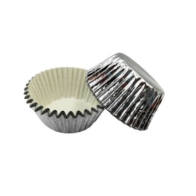 Kubki papierowe srebrne 15 szt