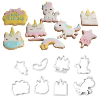 Vykrajovačka jednorožec II - 8 ks