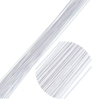 Weißer Draht, 40 cm, 50 Stück