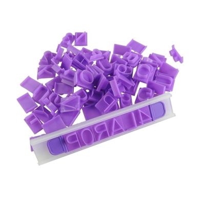 Šablóna abeceda a čísla - plast