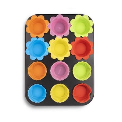 Forma do muffinów + papilotki silikonowe