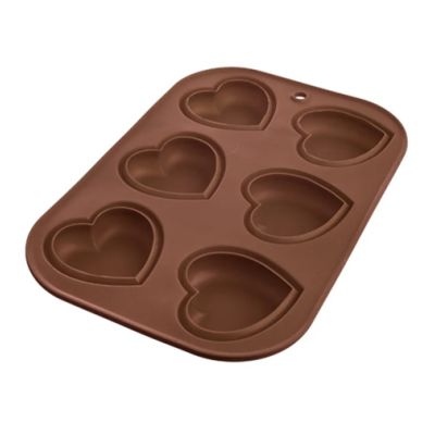 Forma szilikon szív 6 db