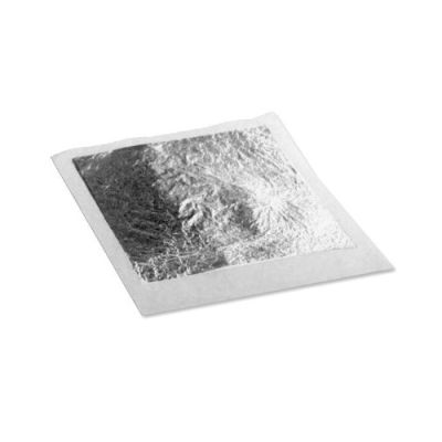 Essbares Silber 10 Blatt, 8x8 cm