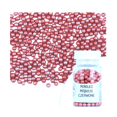 Weiche Perlen - rot 30 g