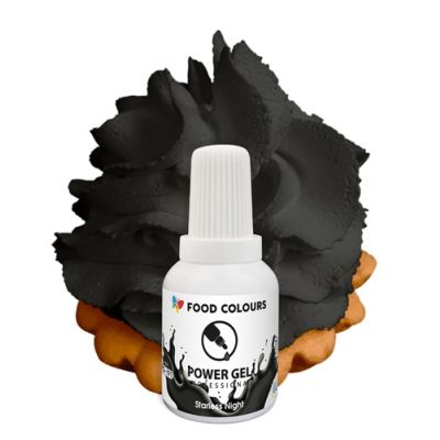 Farba gélová Food Colours extra čierna 191 20g