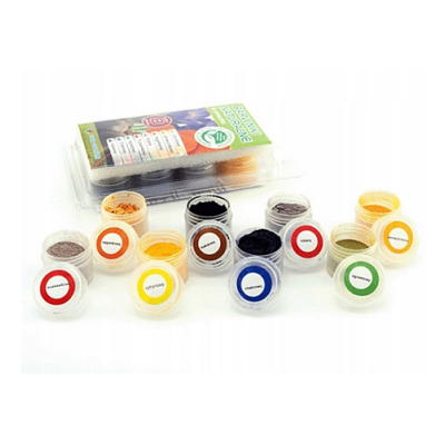 Sada prírodných práškových farieb 8 ks