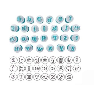 Cutters with piston small letters 1.2 cm