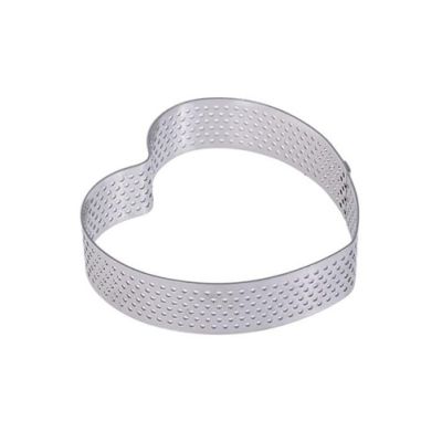 Forma na tartaletky perforovaná, kovová srdce