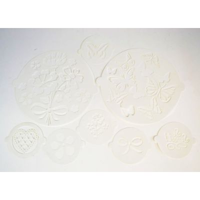 Šablóna na okrúhly koláč sada 8 ks