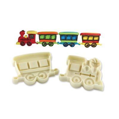 Vykrajovátko lokomotiva a vagón