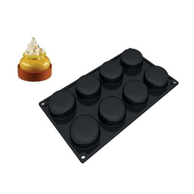 Mold silicone circle 8 pcs