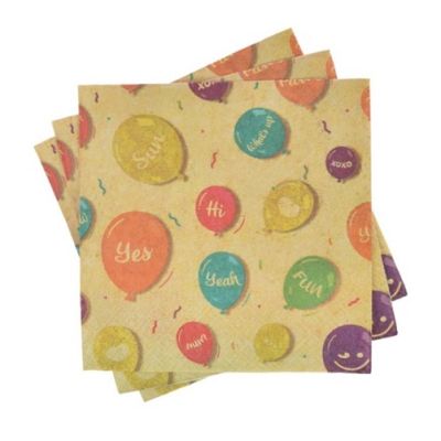 Napkins, balloons, 20 pcs