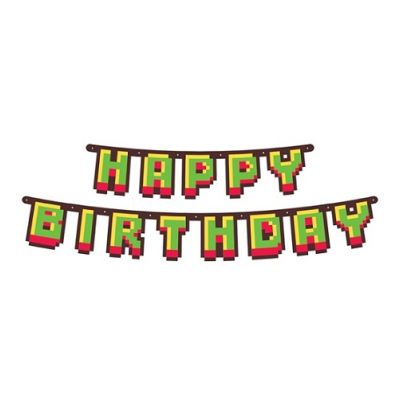 Garland Happy Birthday Minecraft