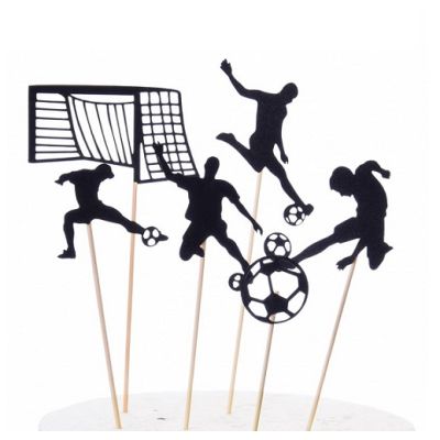 Punch - Fußballspieler, Tor, Ball 6-tlg