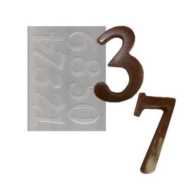 Forma műanyag számok 1-9 - 8 cm