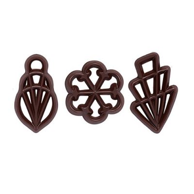 Dunkle Schokoladendekorationen 300 Stk