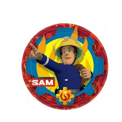 Fireman Sam plate 23 cm 8 pcs