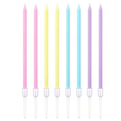 Geburtstagskerzen farbig pastell 14,5 cm 16 Stk
