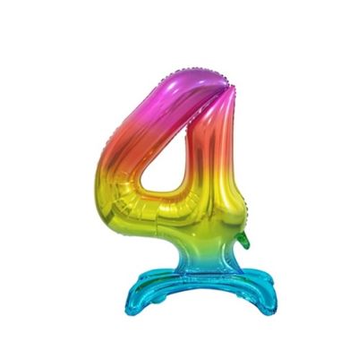 Color foil balloon standing no. 4