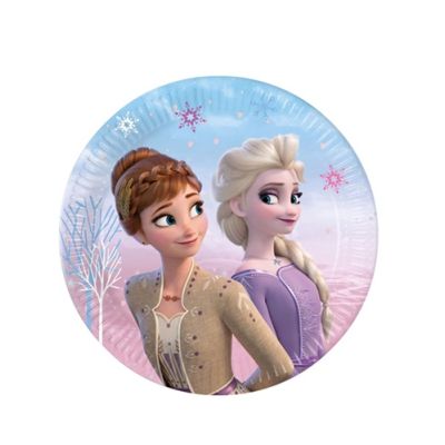 Plate Frozen Anna and Elsa 19.5 cm - 8 pcs