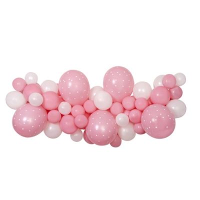 Garland balloons white-pink Baby Pink 65 pcs