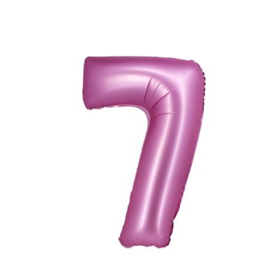 Pink foil balloon no. 7