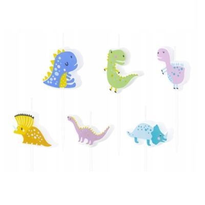 Kerzen Dinosaurier 6 Stk