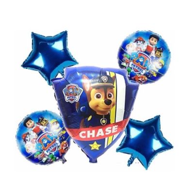Foil balloon Paw Patrol Chase and Marshall 5 pcs