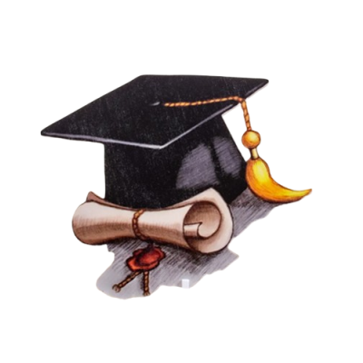 Geprägt - Abschlussmütze mit Diplom