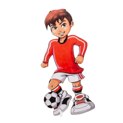 Zapich - Fußballspieler rot