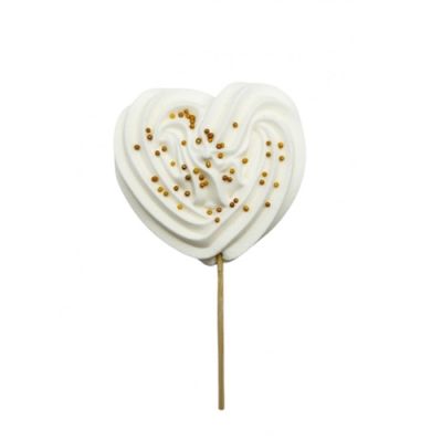 Weißgold-Herz-Baiser-Punsch 1 Stk