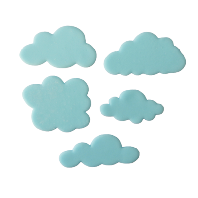 Cloud blue 5 pcs