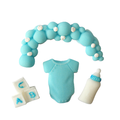 Set - Taufe blau 4-tlg