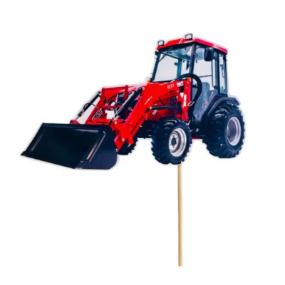 Rote Delle am Bagger