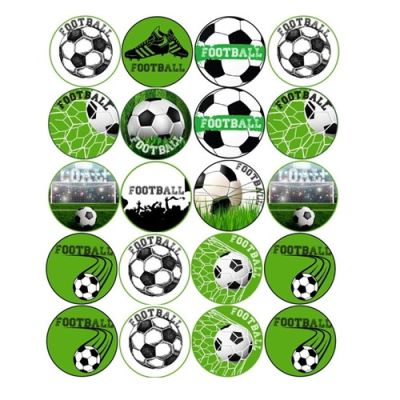 Wafer - Fußball 20 Kreise