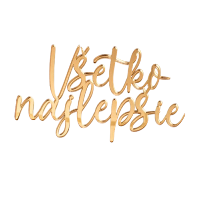 Gravur – bestes Gold-Acryl