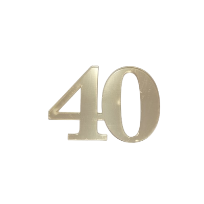 Stempeln mit goldenem Acryl Nr. 40