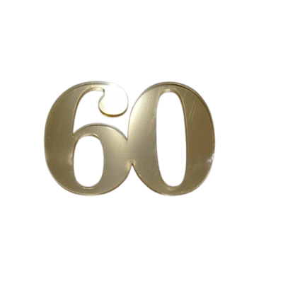 Stempeln mit goldenem Acryl Nr. 60