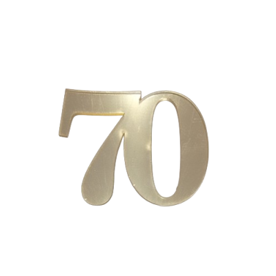 Stempeln mit goldenem Acryl Nr. 70