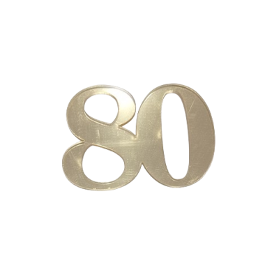 Stempeln mit goldenem Acryl Nr. 80