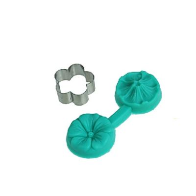 Ausstecher + Silikon-Blumenform 3 cm