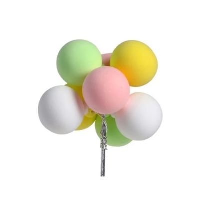 Farbige Kugeln stanzen 2,5 cm 8 Stk