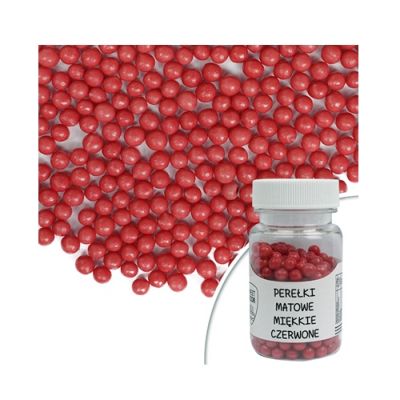 Perlen weich mattrot 30 g