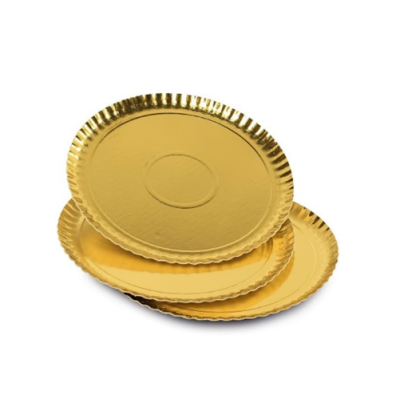 Goldenes Papptablett 25 cm