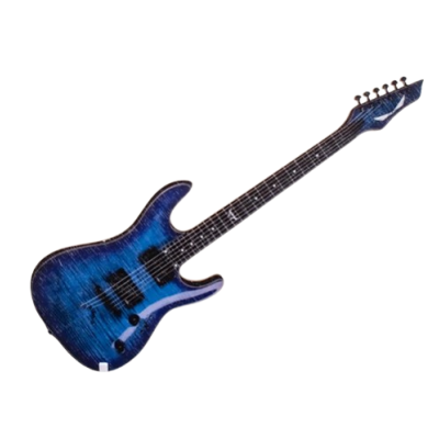 Scratch - blaue Gitarre