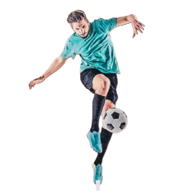 Zapich – grüner Fußballspieler