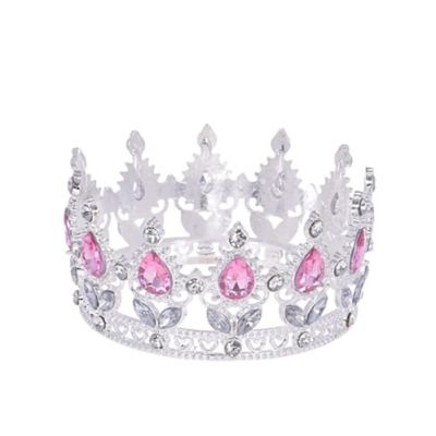 Ezüst-rózsaszín korona átm. 8 cm